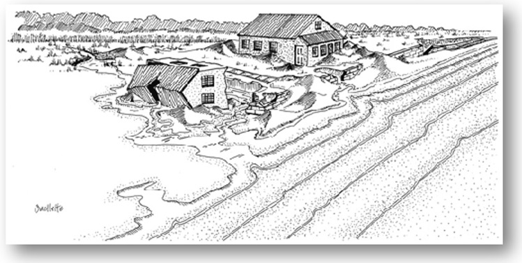 coastal storm damage sketch